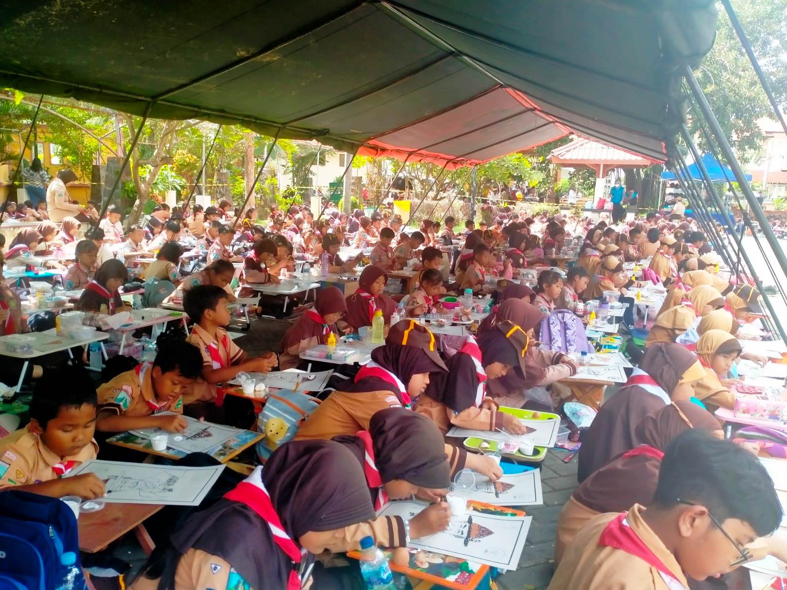 1000 Pramuka Siaga Ramaikan Lomba Kolase Baden-Powell Se-Kwartir Cabang Sidoarjo