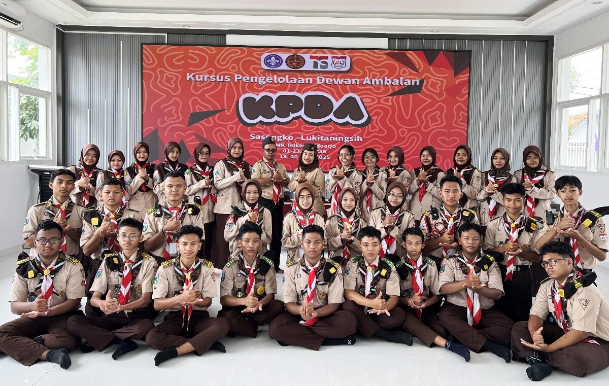 Lakukan Regenerasi Pemimpin Ambalan Melalui KPDA SMK Telkom Sidoarjo