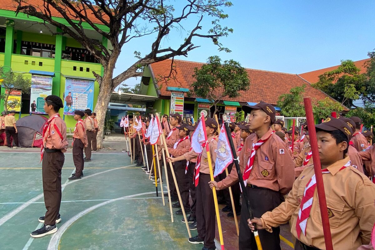 Perkemahan Tamu Galang SMP Negeri 2 Waru 2025: Ajang Latih Kemandirian, Kebersamaan, dan Semangat Kepramukaan