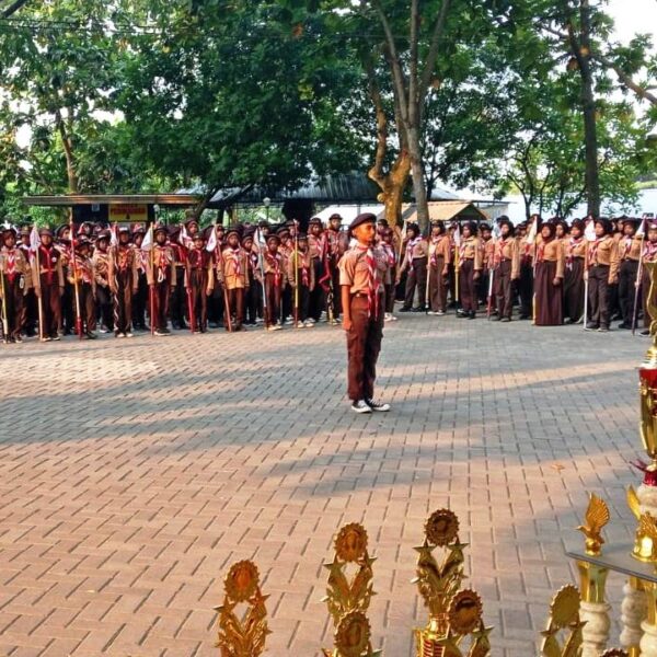 Pramuka Kwarran Jabon Gelar Lomba Tingkat II, Bangun…