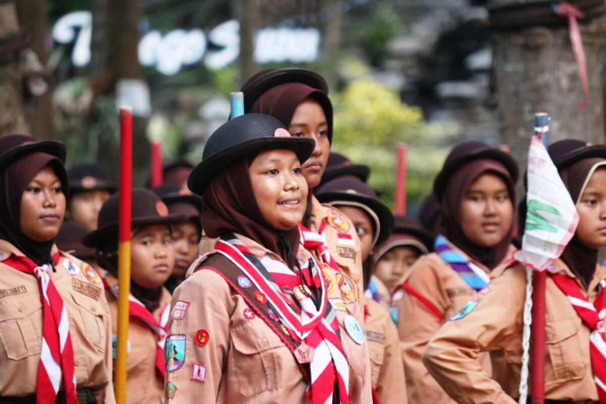 Pukau Penonton, Padukan Tari Tradisional dengan Semaphore Dance, Kwarran Porong Sukses Gelar Lomba Tingkat II