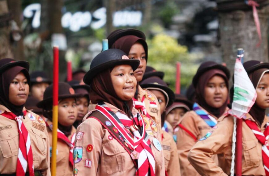 Pukau Penonton, Padukan Tari Tradisional dengan Semaphore Dance, Kwarran Porong Sukses Gelar Lomba Tingkat II