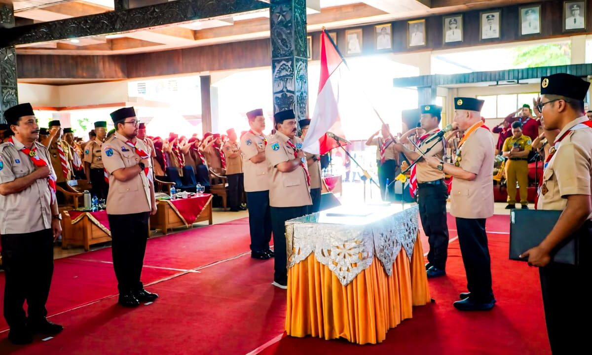 Ketua Kwarda Jatim Lantik Bupati Nganjuk Sebagai Kamabicab Pramuka