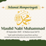 Selamat Memperingati Maulid Nabi Besar Muhammad SAW