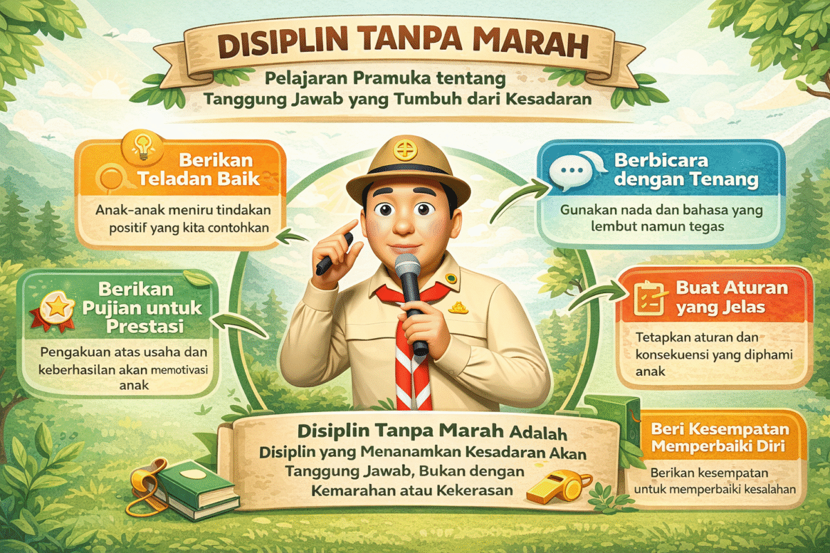 Disiplin Tanpa Marah: Pelajaran Pramuka tentang Tanggung Jawab yang Tumbuh dari Kesadaran