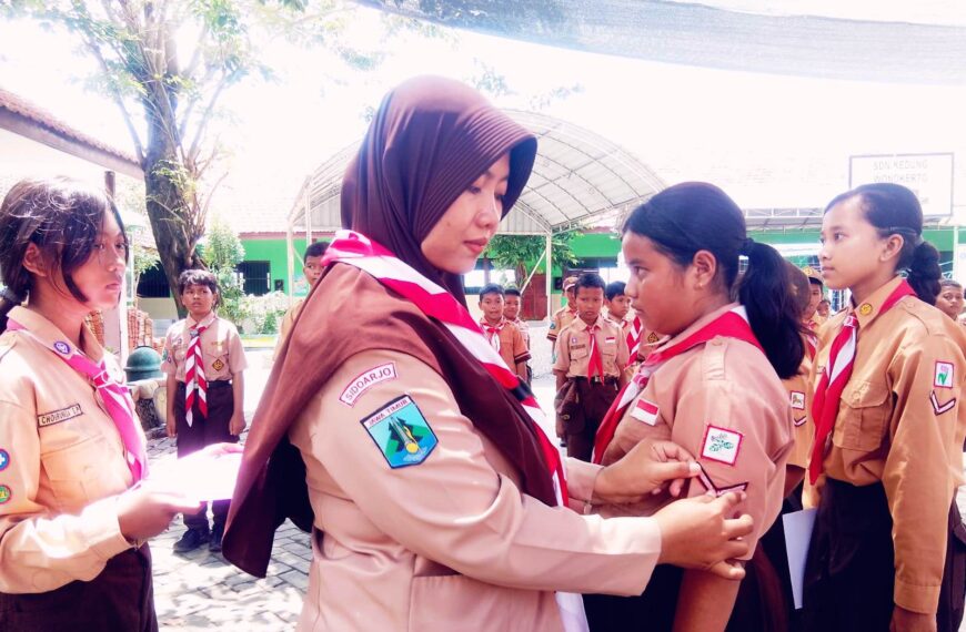 Pelantikan Penggalang Ramu SDN Kedungwonokerto: Selaraskan Pendidikan Modern dan Nilai-nilai Kepramukaan