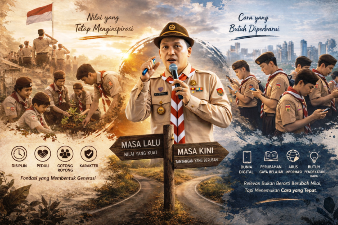 Pramuka di Persimpangan Generasi, Ketika Nilai Masih Sama Namun Cara Sudah Tidak Relevan
