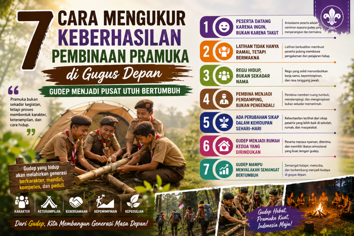 7 Cara Mengukur Keberhasilan Pembinaan Pramuka di Gugus Depan