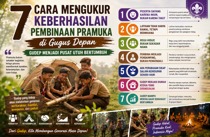 7 Cara Mengukur Keberhasilan Pembinaan Pramuka di Gugus Depan