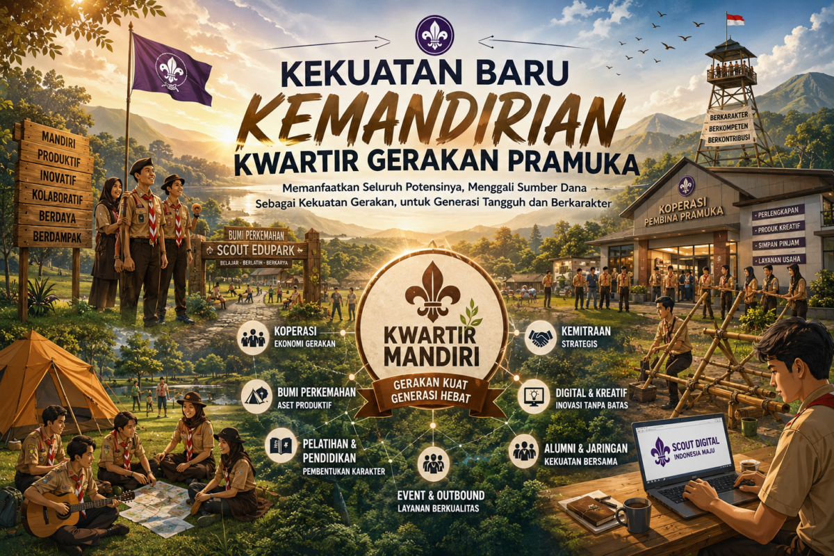 Kekuatan Baru Kemandirian Kwartir, Dari Penyelenggara Kegiatan, Menjadi Pusat Pemberdayaan