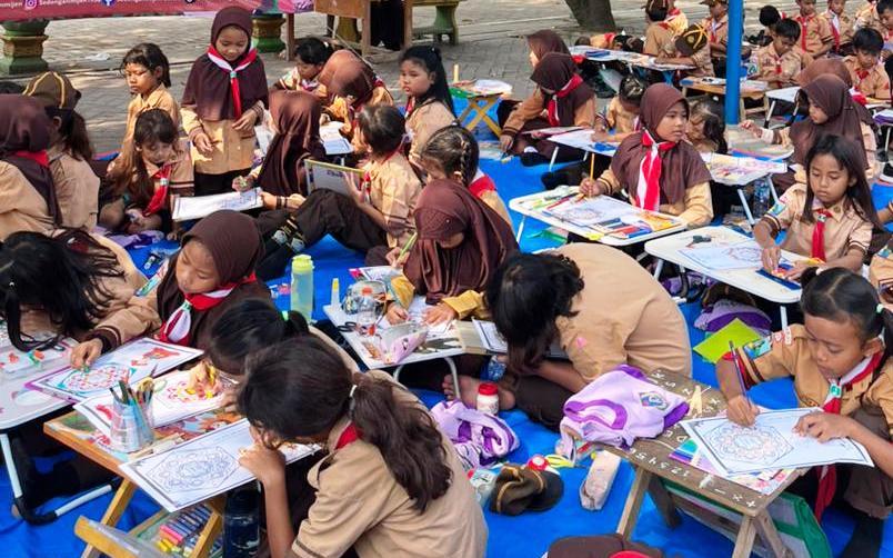 Tawa Ceria Penuhi Pesta Siaga SDN Sedenganmijen Krian, Ruang Tumbuh Karakter Sejak Usia Dini