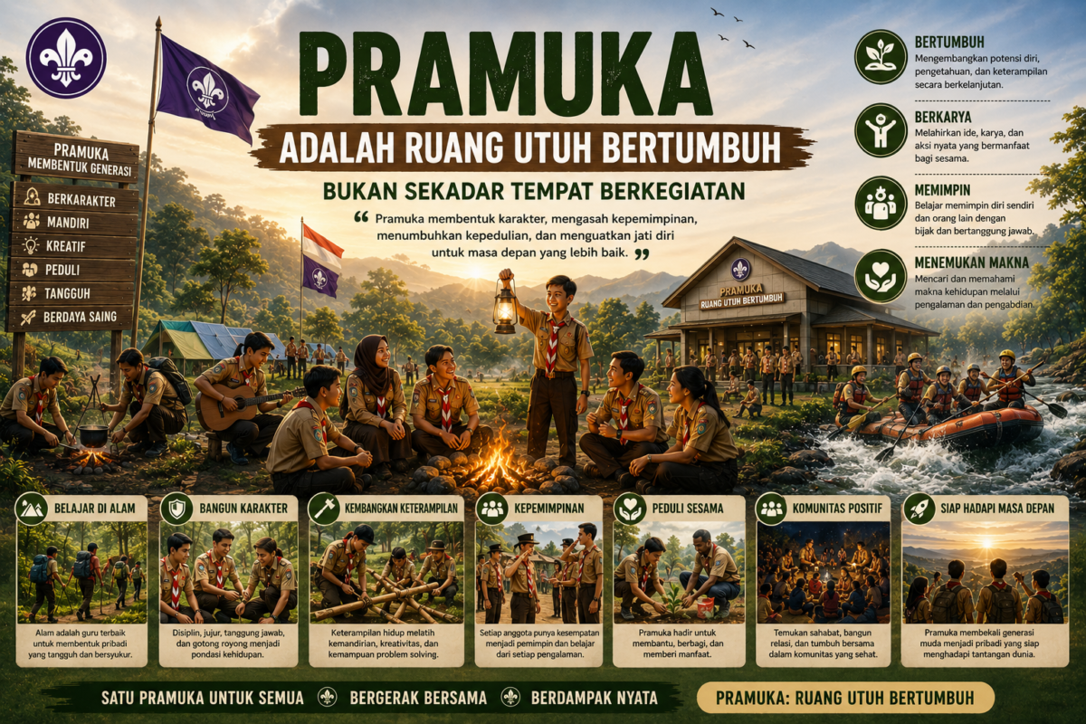 Pramuka adalah Ruang Utuh Bertumbuh, Bukan Sekadar Tempat Berkegiatan