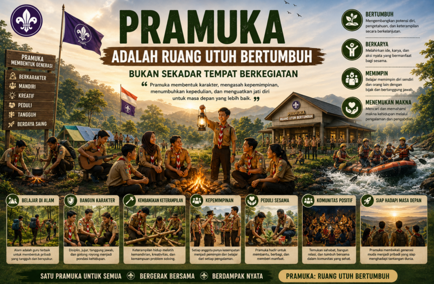 Pramuka adalah Ruang Utuh Bertumbuh, Bukan Sekadar Tempat Berkegiatan